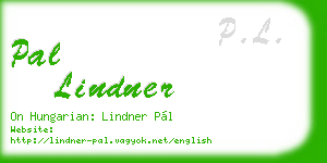 pal lindner business card