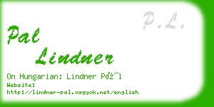 pal lindner business card